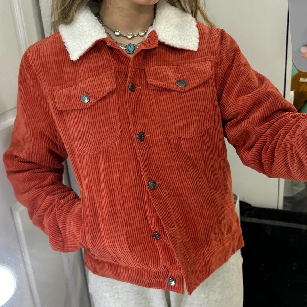 Scarlett Corduroy Sherpa Lined Jacket